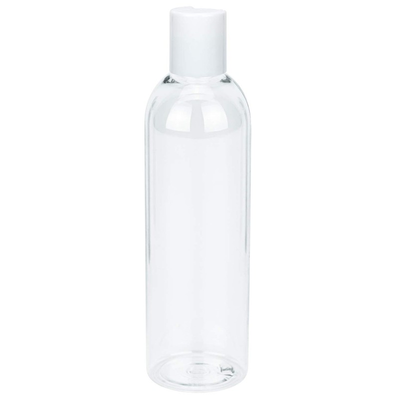 PET Bottles with Distop Cap, Transparent, Empty Plastic Travel Bottles