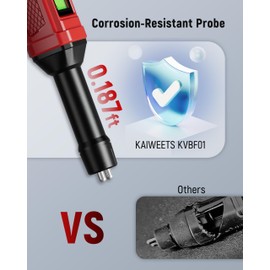 KAIWEETS Brake Fluid Tester Pen with Corrosion Resistance Probe, High-Precision Brake Fluid Moisture Tester with Data Hold Function, Buzzer Alarm, 3 Colors Backlight, Calibrated for DOT3, DOT4, DOT5.1