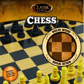 The Canadian Group TCG Toys Solid Wood Chess Set, 10"