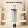Kickdown Foot-Operated Door Stopprer, Stainless Steel