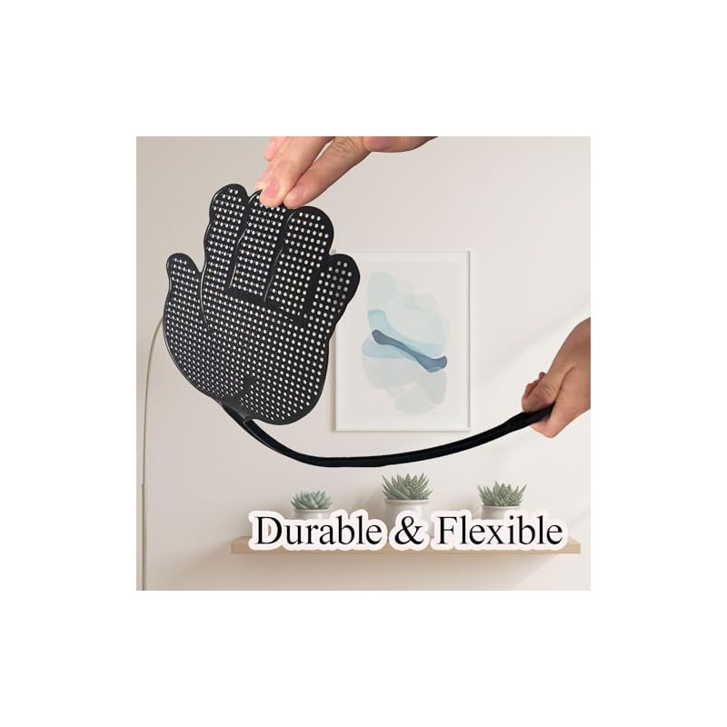 Fly Swatter Heavy Duty for Indoors – Hand-Shaped Flyswatter with
