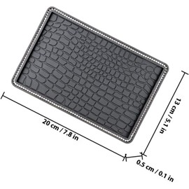 Luxshiny 2 Almohadillas Antideslizantes para Tablero De AutomóVil Tapetes para Salpicadero Resistentes Al Aceite Y Al Desgaste DiseñO Convexo para Mayor SujecióN Lavables Y Reutilizables Accesorio