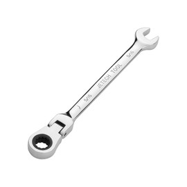 Jetech Llave de engranaje de cabeza flexible de 5/16 pulgadas, llave combinada de carraca de grado industrial, acero de aleación Cr-V forjado y tratado térmicamente, 12 puntos, SAE para reparación de