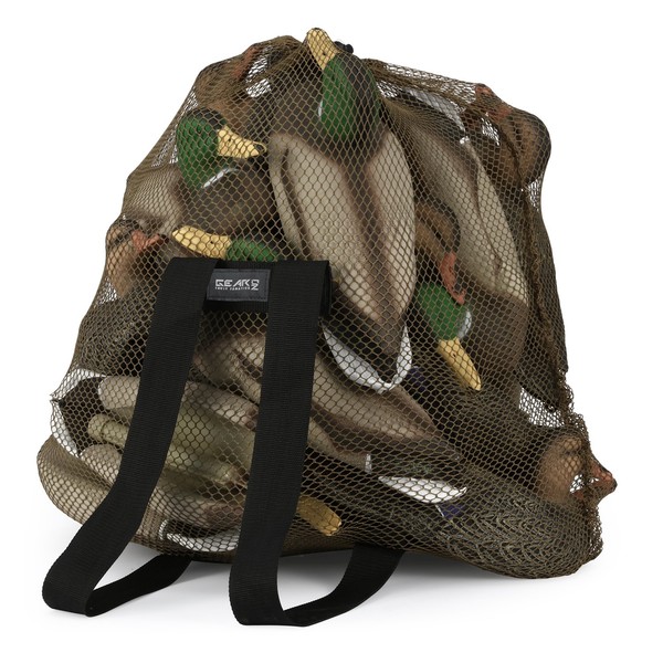 GearOZ Mesh Decoy Bag 1-Pack Duck Decoy Bag for Goose Turkey Waterfowl, Duck Hunting Gear Decoy Backpack Light Weight Blind Bag with Adjustable Shoulder Straps