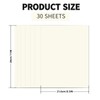 30 Sheets Cream Cardstock 8.5'' x 11'', 250gsm/92lb Heavyweight Cover