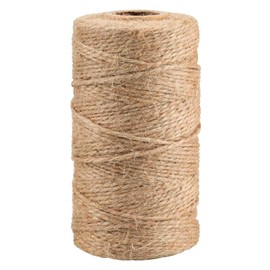 jijAcraft Jute Twine, 328 Feet Garden String, 1.5MM Jute String, 2Ply Natural Garden Twine String, Jute Rope for DIY Arts Crafts, Floristry, Gift Wrapping, Decoration, Bundling, Gardening - Brown