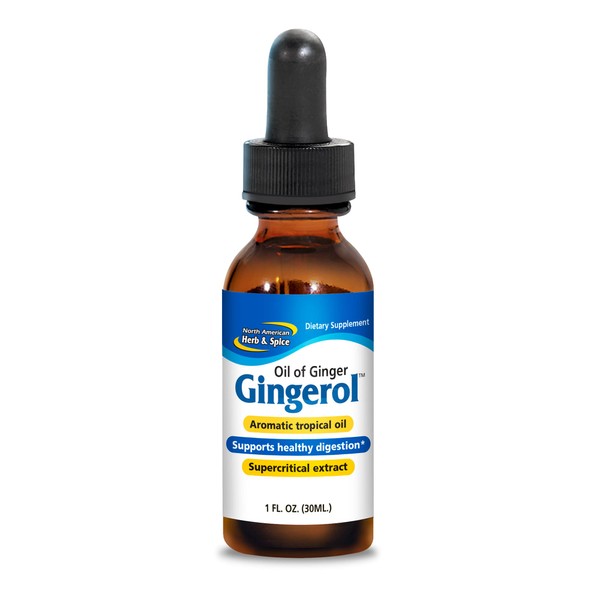 NORTH AMERICAN HERB & SPICE Gingerol - 1 fl oz - Cold-Extracted Ginger Oil - Supports Healthy Digestion - Non-GMO - 172 Servings