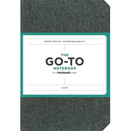 Go-to Notebook with Mohawk Paper, Slate Grey Blank (Simple Blank Page Notebook, Lay Flat Productivity Journal)