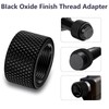 NIRIAHO 2 Pack Thread Protector, 5/8x24 Steel Thread Adapters (Black)