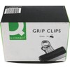 Q-Connect Grip Clip 75mm Black (10 Pack)