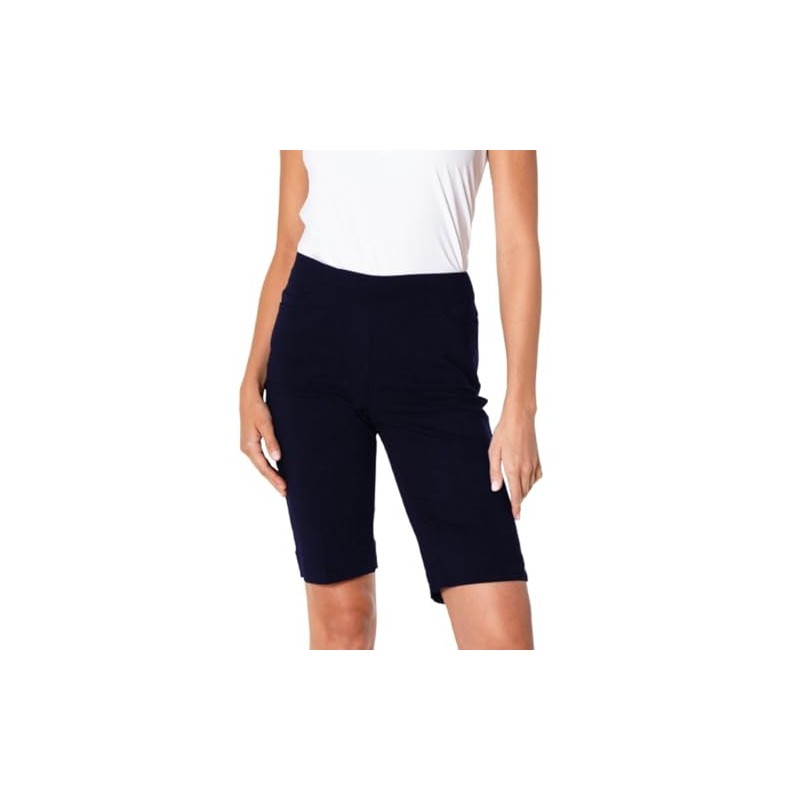 SLIM-SATION Pantalones Cortos de Golf para Mujer, Midnight, XX-Small