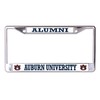 Auburn University Alumni On White Chrome License Plate Frame