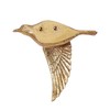 Deco 79 Resin Bird Metallic 3D Sculpted Floating Wall Decor,