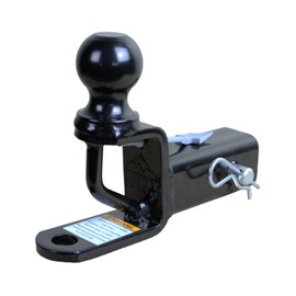 ATV TEK, Trio HD Receiver 2 Inches Multi-Purpose Hitch with Ball Mount, Heavy-Duty Tow Hitch
