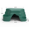Litewoo Reptile Hide Cave Habitat with Feeder Bowl Sun Terrace
