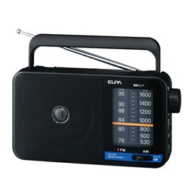 ELPA ER-H100 AM/FM Portable Radio, Disaster Prevention, Portable Radio, Digital