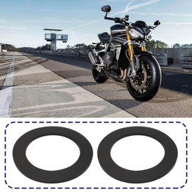 Be In Your Mind Pack of 20 Fuel Cap Gaskets, Radiator Caps, Rubber Seal for Motorcycle, Moped, 46 x 31 x 2 mm, Black