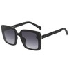 Piranha Eyewear Jackie Square Black Women's Sunglasses with Smoke Lenses