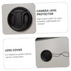 LABRIMP 4 Pcs Center Pinch Lens Cover Splashproof Protective Camera
