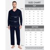 MoFiz Men's Pajama Sets Long Sleeve Lounge Sets 2 Piece