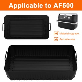 Zubehör für ninja Heißluftfritteuse Foodi Flexdrawer 10,4l AF500 Dual Zone Airfryer 2 Kammern Air Fryer Flex Drawer AF500EU Silikonform Heisluftfritöse 10,4 liter AF 500 Heissluftfritteuse AF500de