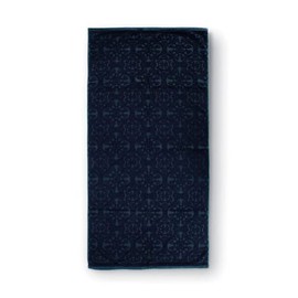 Pip Studio Bath Towel Tile de Pip | Dark Blue - 70 x 140 cm