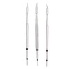 3 Piece Soldering Iron Tips Set Straight Curved Small Blade
