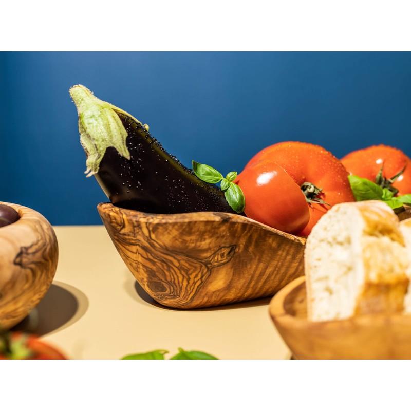 SOLTAKO Le Boulanger Olive Wood Bowl L (30-34 cm) Rustic