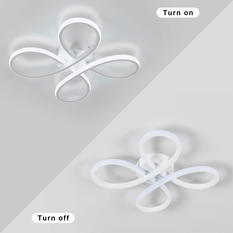 SENQIU Modern LED Ceiling Light, 30W Creative Ceiling Lamp Fixture