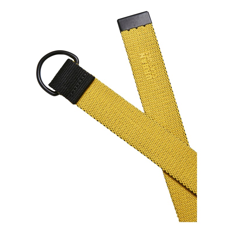 Urban Classics Easy D-Ring Belt Kids 2-Pack, Black/Royal + Black/Yellow,