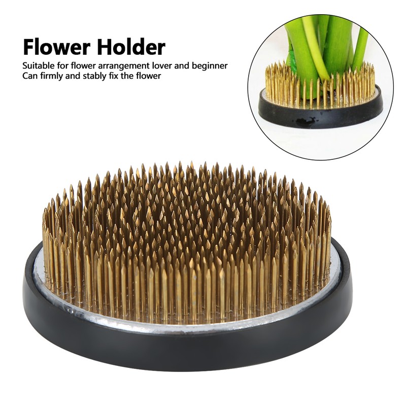 Practical Japanese Round Shape Flower Kenzan Flower Arrangement Holder Needle