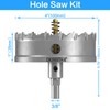 TCT Hole Saw Set, 4"(100mm) Heavy Duty Tungsten Carbide Tipped