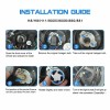 AUIMSOCO For 2009-2017 Dodge Ram 1500 6x LED Headlight +