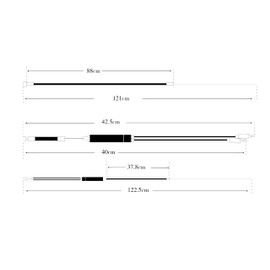 BMX Bike Gyro Brake Cables Front + Rear (Upper + Lower) Spinner Rotor Set Kit (white)