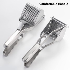 Potato Masher Choxila,[Good Grip] Potato Ricer Stainless Steel Professional Masher Kitchen Tool Fruit Press Baby Food Masher