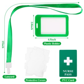 6 Packs Hall Pass Lanyards and School Passes Set for Classrooms Bathroom Unbreakable PVC Hall Pass Bright Color Nurse Restroom Library Office Pass for Teachers Gift Supplies