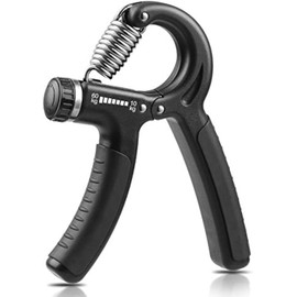 DEPGI 2Pack Hand Grip Strength Trainer for Hand Therapy and Finger, Wrist, Forearm Training, Adjustable Resistance 10LB–130LB Forearm Exerciser with Smart App, Fun Games & Workouts, Black