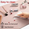 Makeup Mat for Vanity Top Protector, Waterproof Dual-Sided PU Leather