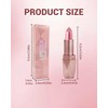Purple Glitter Lipstick for Women, Metallic Shimmer Long Lasting Lip