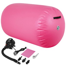 Inflatable Gymnastics Air Roller Tumbling Barrel with Electric Pump for Back Handspring Training and Cheerleading Home Use Gymnastics Equipment Air Track Tumble Mat