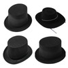 SUXINRY Magician's Top Hat for Adults, Black Color, Unisex, All
