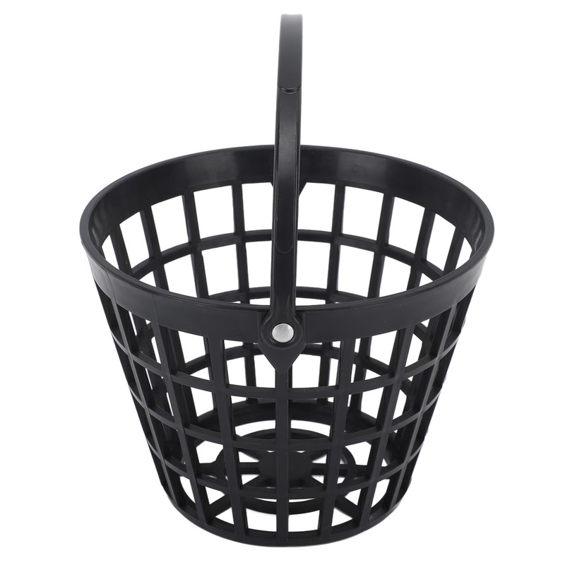 Black Golf Ball Basket Nylon Plastic Golfball Container Golf Ball