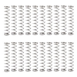 VooGenzek 20 Pieces 1 x 9 x 45 mm Compression Springs, Mini Stainless Steel Springs, Coil Compression Springs, for Shop and DIY Repair Projects