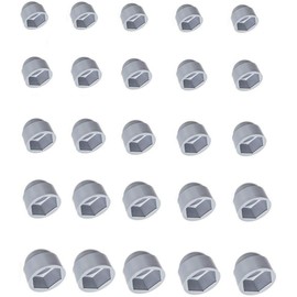 5x Protective Caps M5 to M30 Grey Hexagonal Screws Cover Caps for Screw Cap Car Furniture Cover Nuts (M12 / Hex 18 mm)