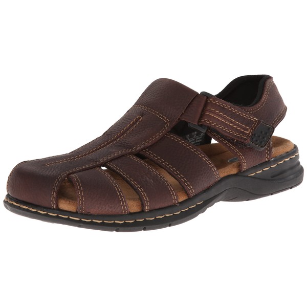 Dr. Scholl's Shoes Mens Gaston Sandals, Brown, 9 US