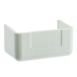 CableWholesale Cord Cover Cable Raceway, 1.75 inch Surface Mount Cable Raceway End Cap On-Wall Cord Concealer (Covers Raceway End), Cord Organizer/Wire Hider and Protector, White