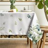 Horaldaily Spring Summer Tablecloth 60x120 Inch Rectangular, Eucalyptus Floral Table