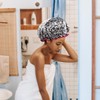 Lotsdonxia Reusable Double Thickened Shower Cap Waterproof Comfort and Trendiness