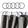 20Pack Shower Curtain Rings,Rust Proof Decorative Metal Circular Shower Curtain