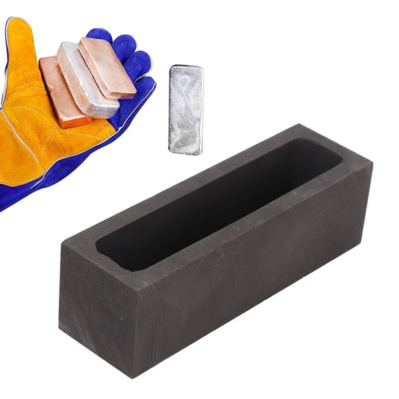 Graphite Ingot Mold Rectangular High Thermal Stability Metal Graphite Crucible
